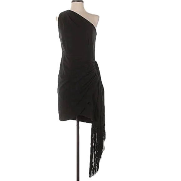 HUTCH Ruched Fringe Mini Dress Size XL - New w/tags - Picture 1 of 4